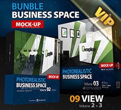 企业空间表现模型合集：Mock-up Business Space Bundle Vol.2-3